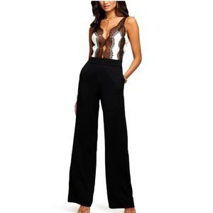 ⭐️ RAMY BROOK Vanna Eyelash Lace Jumpsuit
